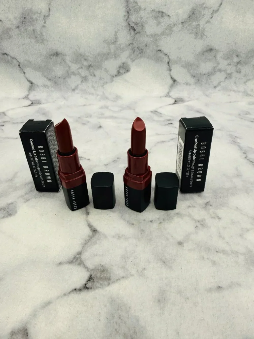 Bobbi Brown Beauty Gift Set-Crushed Lip Color Ruby,Matte Lipstick-2pc-BOXED-NEW